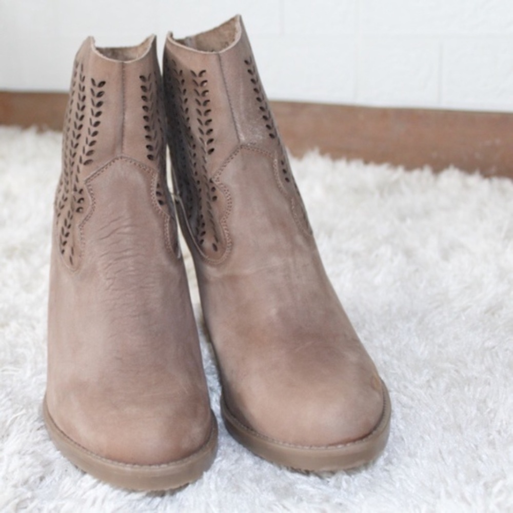 Coolway tan faux suede ankle boots - Picture 7 of 10